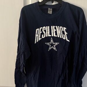 Navy Dallas Resilience Long Sleeve Shirt